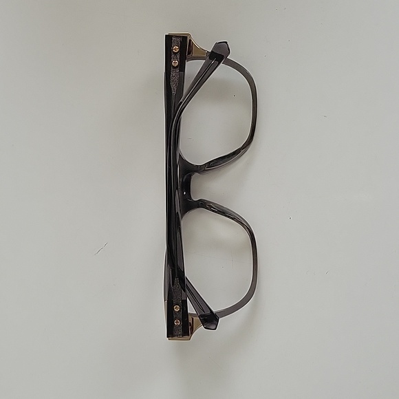 Kate Young for Tura - dark Grey crystal acetate eyeglasses - Picture 4 of 11